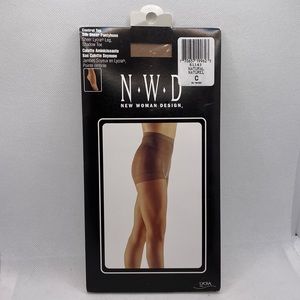 New Woman Design Control Top Silk Sheer Pantyhose Natural Size C 130–180…